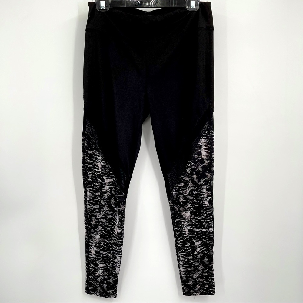 Shosho Leggings with Mesh Sides Size XL Black